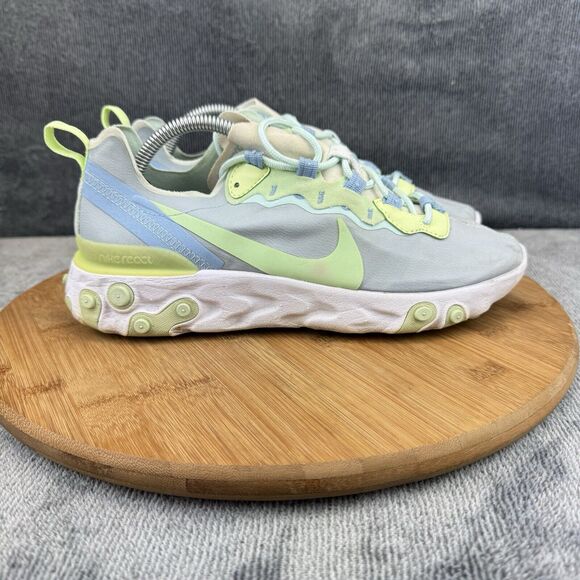 Nike Shoes - Nike Womens React Element 55 Size 7.5 Shoes Gray Blue Running Training Sneakers